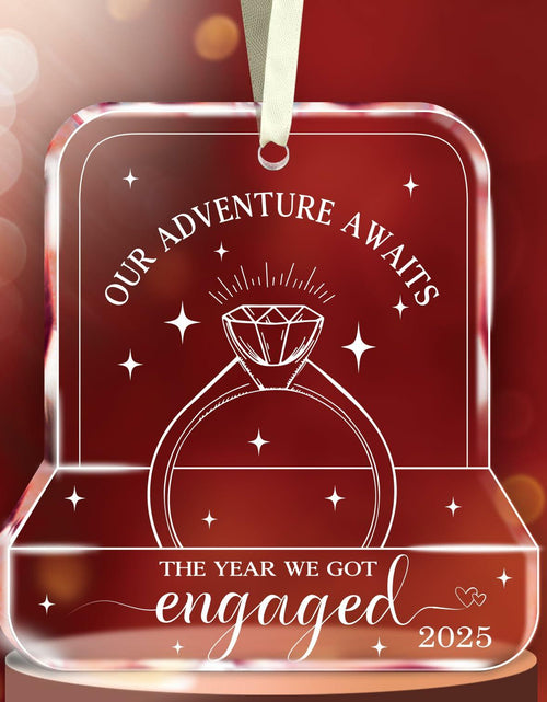 Load image into Gallery viewer, NewEleven Valentines Day Gifts 2025 Glass Ornaments for Couples Engaged 2025
