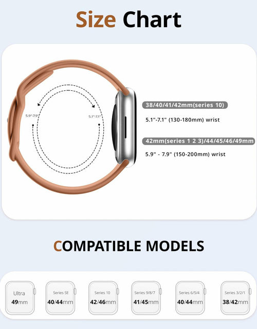 Load image into Gallery viewer, Sunnywoo Hot Pink Sport Bands for Apple Watch 38-49mm Soft Silicone
