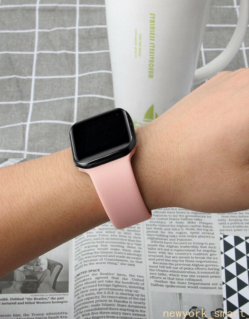 Load image into Gallery viewer, Sunnywoo Hot Pink Sport Bands for Apple Watch 38-49mm Soft Silicone

