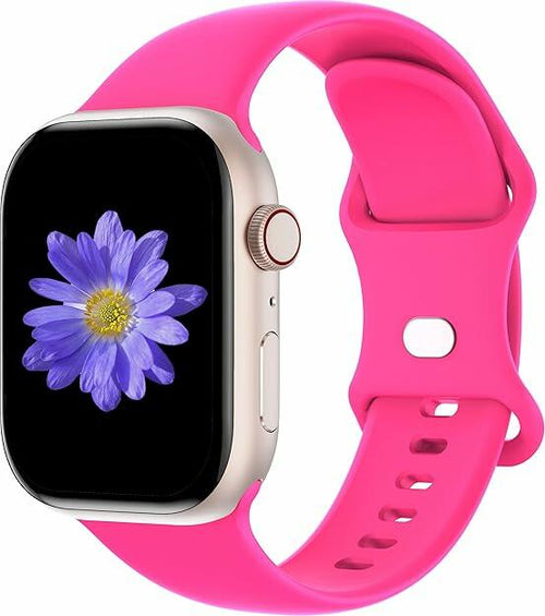 Load image into Gallery viewer, Sunnywoo Hot Pink Sport Bands for Apple Watch 38-49mm Soft Silicone
