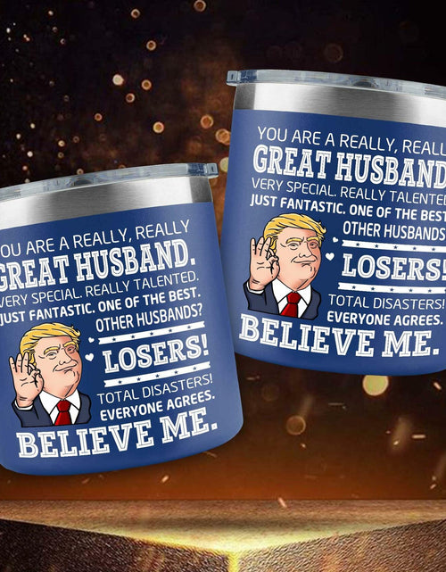 Load image into Gallery viewer, BECHUSKY Christmas Mug for Husband - Stainless Steel 14oz Best Hubby Ever

