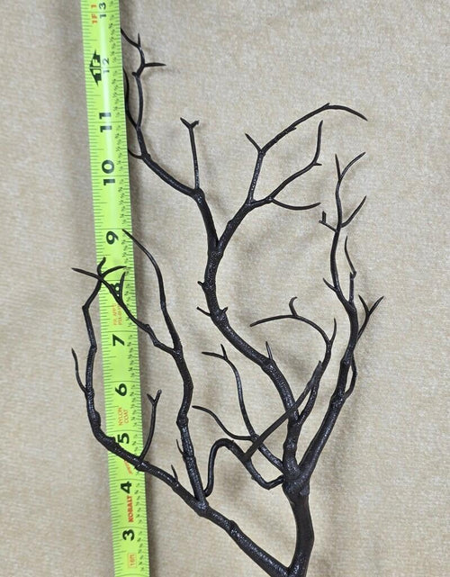 Load image into Gallery viewer, 4pcs Artificial Antler Tree Branches Black Decorative Twigs 13in Plastic
