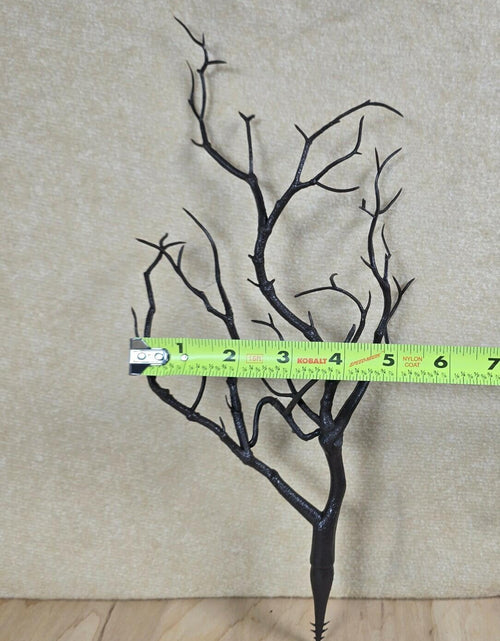 Load image into Gallery viewer, 4pcs Artificial Antler Tree Branches Black Decorative Twigs 13in Plastic
