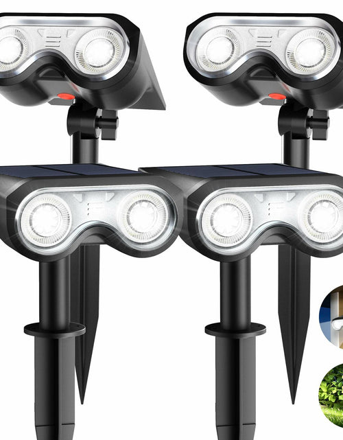 Load image into Gallery viewer, HMDecor Solar Spot Lights Outdoor IP67 Waterproof 4 Pack Cold White 6500K
