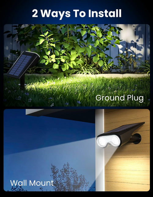Load image into Gallery viewer, HMDecor Solar Spot Lights Outdoor IP67 Waterproof 4 Pack Cold White 6500K
