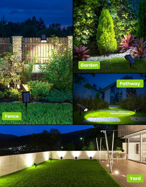 Load image into Gallery viewer, HMDecor Solar Spot Lights Outdoor IP67 Waterproof 4 Pack Cold White 6500K
