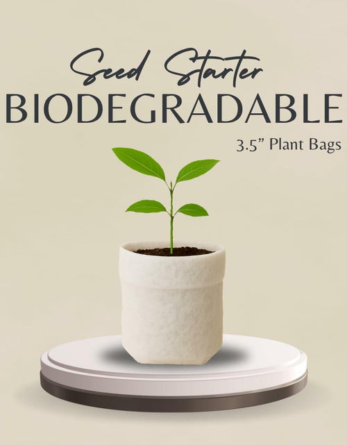 Load image into Gallery viewer, Eden Reclaimed 15-Pack Biodegradable 3.5" Plant Grow Bags with Labels
