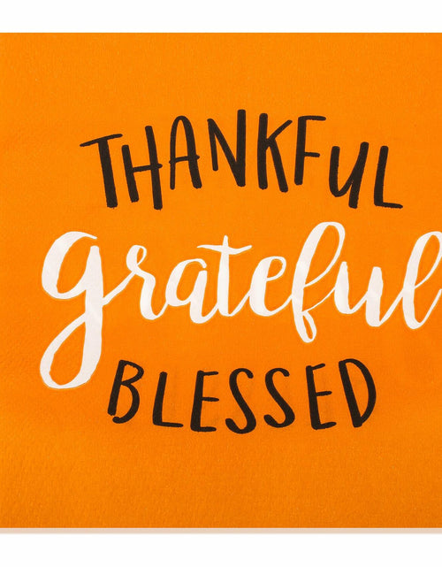 Load image into Gallery viewer, AllReal 100Pcs Thanksgiving Fall Pumpkin Orange Paper Napkins Disposable

