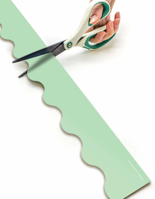 Load image into Gallery viewer, Teacher Created Resources Mint Green Scalloped Rolled Border Trim 50ft
