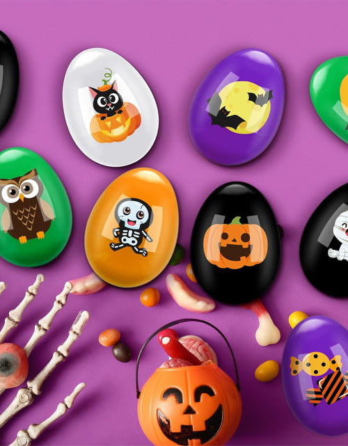 Load image into Gallery viewer, Fulmoon Halloween Plastic Skeleton Eggs Spiders Party Supplies 164 Pcs Orange
