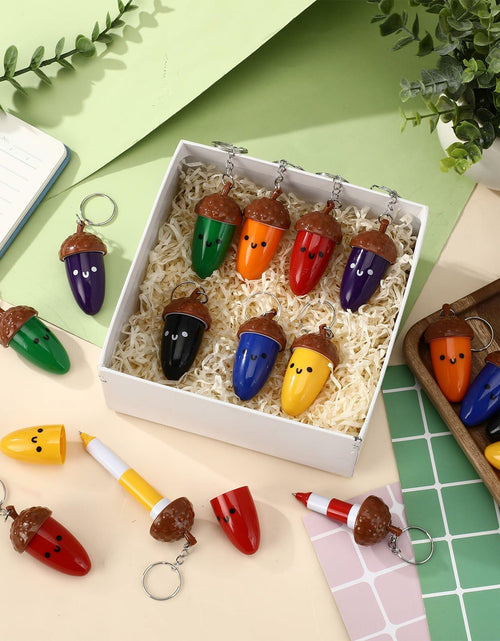 Load image into Gallery viewer, Sayglossy 21 Pcs Mini Acorn Cartoon Retractable Ballpoint Pens Bulk Cute Fall
