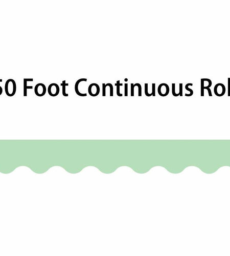 Teacher Created Resources Mint Green Scalloped Rolled Border Trim 50ft