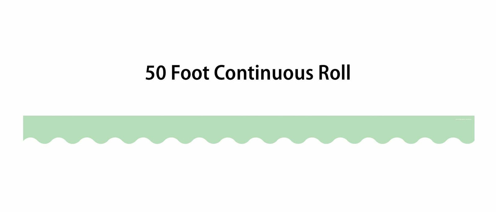 Teacher Created Resources Mint Green Scalloped Rolled Border Trim 50ft
