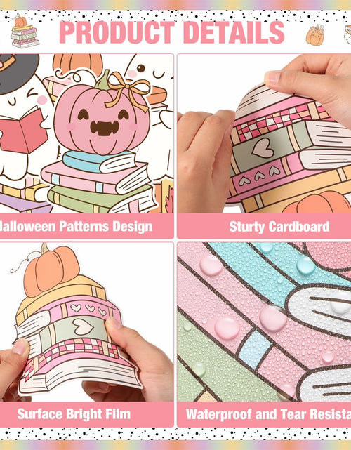 Load image into Gallery viewer, Pasimy Spooky Book Club Bulletin Board Set Ghost Halloween Classroom Decor

