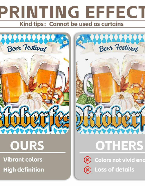 Load image into Gallery viewer, ZTHMOE Oktoberfest Photography Backdrop 72x43inch Blue White Bavarian
