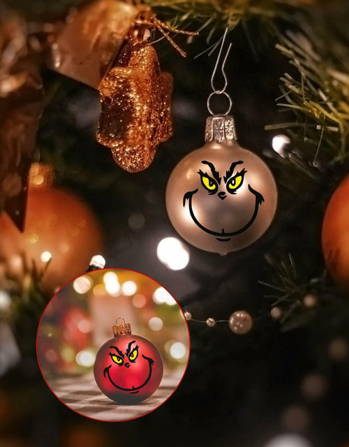 Load image into Gallery viewer, TRIZILLA Christmas Transfer Stickers Ornament Face Decals Vinyl 10 Pack
