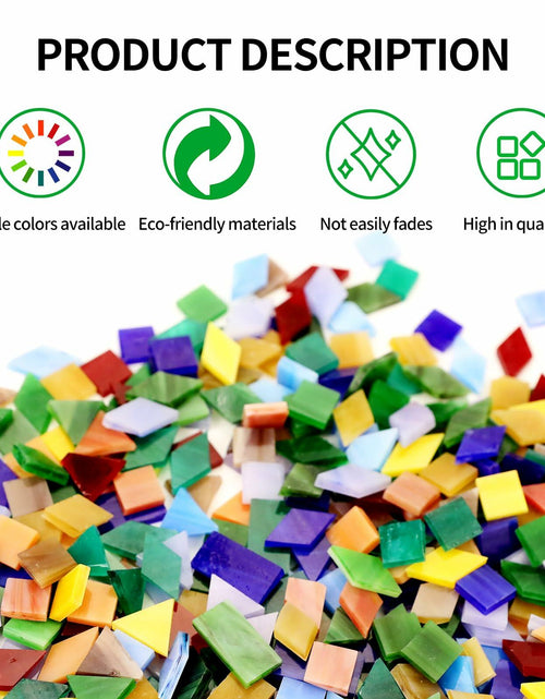 Load image into Gallery viewer, VARIART Mosaic Glass Tiles Large Petal Rainbow 120 Pcs 1.1 lbs
