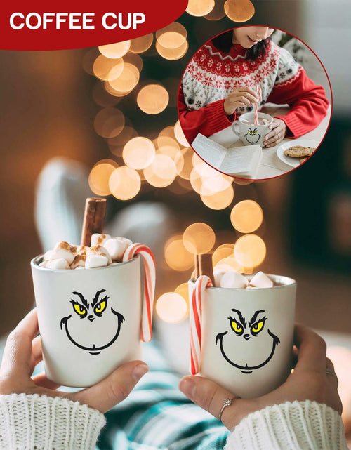 Load image into Gallery viewer, TRIZILLA Christmas Transfer Stickers Ornament Face Decals Vinyl 10 Pack
