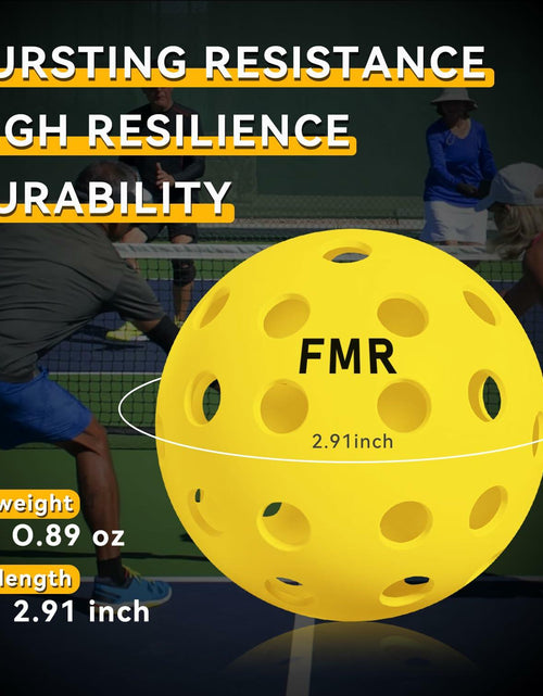 Load image into Gallery viewer, Feel My Rhythm Pickleball Balls 40 Hole Outdoor USAPA Approved 12 Pack
