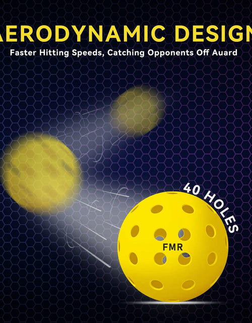 Load image into Gallery viewer, Feel My Rhythm Pickleball Balls 40 Hole Outdoor USAPA Approved 12 Pack
