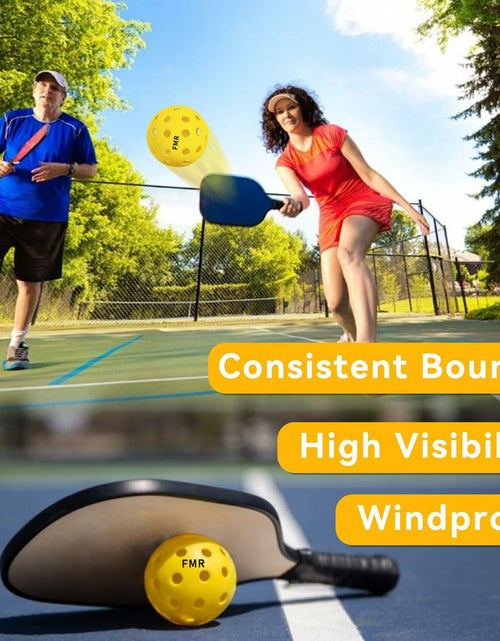 Load image into Gallery viewer, Feel My Rhythm Pickleball Balls 40 Hole Outdoor USAPA Approved 12 Pack
