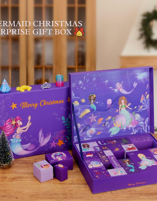 Load image into Gallery viewer, GOGREENWOVEN Advent Calendar 2025 37Pcs Toy Mermaid Purple Xmas Countdown
