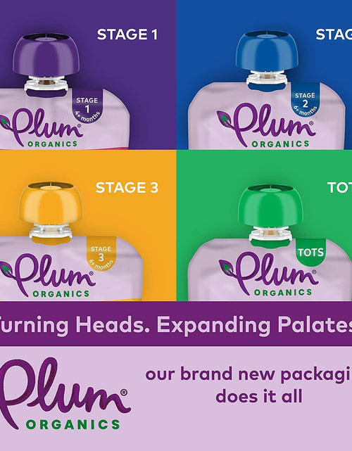 Load image into Gallery viewer, Plum Organics Stage 2 Baby Food Peach Banana Apricot 4oz Pouch Pack of 6
