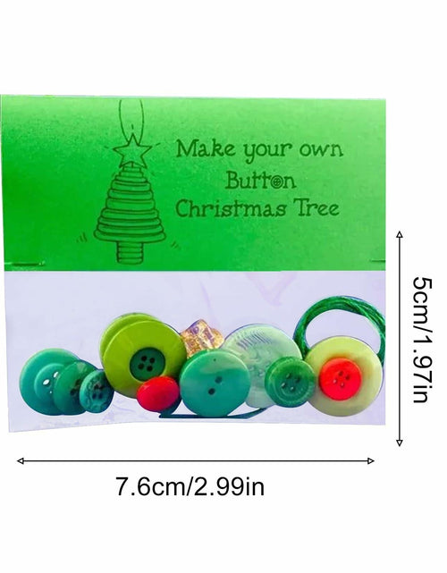 Load image into Gallery viewer, Vrogadso DIY Button Christmas Tree Ornament Kit Multicolor Standard Size
