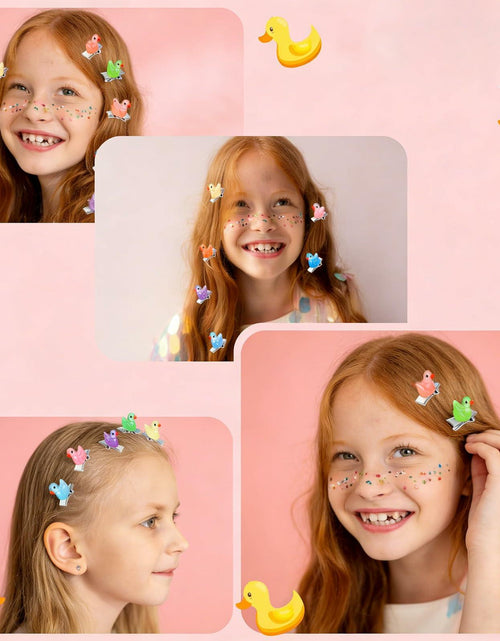 Load image into Gallery viewer, CYHYII 20Pcs Mini Colorful Flower Hair Pins Clips Barrettes Plastic

