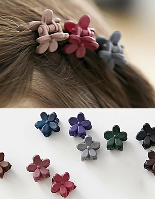 Load image into Gallery viewer, CYHYII 20Pcs Mini Colorful Flower Hair Pins Clips Barrettes Plastic
