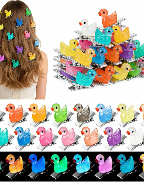 Load image into Gallery viewer, CYHYII 20Pcs Mini Colorful Flower Hair Pins Clips Barrettes Plastic
