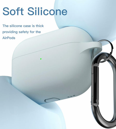 Brujula Silicone Case for AirPods Pro 3rd Gen 2025 Grey Blue