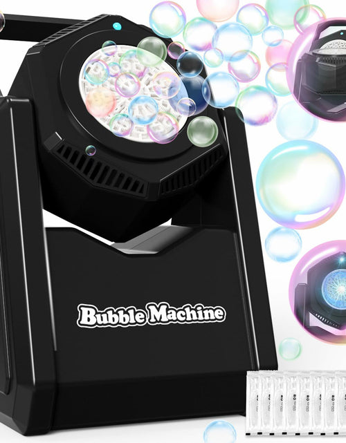 Load image into Gallery viewer, LunaVitalia Bubble Machine Automatic Bubble Blower 90° Adjustable Battery
