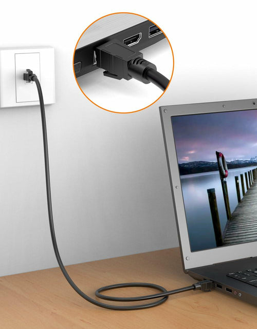 Load image into Gallery viewer, Qiuean Cat 8 Ethernet Cable 1.5ft Black RJ45 Shielded Patch Cord LAN
