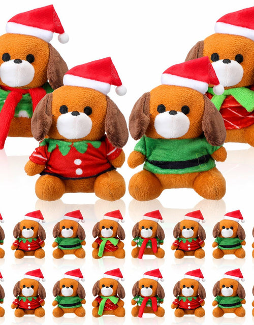 Load image into Gallery viewer, VioraWhite 16 Pack Mini Stuffed Dogs Plush Toys Colorful 4 Inches
