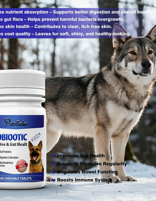 Load image into Gallery viewer, PetriTailor Probiotics Supplement for Dogs Digestive Enzymes Prebiotics
