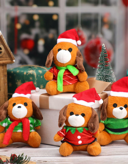 Load image into Gallery viewer, VioraWhite 16 Pack Mini Stuffed Dogs Plush Toys Colorful 4 Inches
