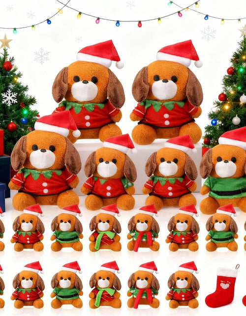 Load image into Gallery viewer, VioraWhite 16 Pack Mini Stuffed Dogs Plush Toys Colorful 4 Inches
