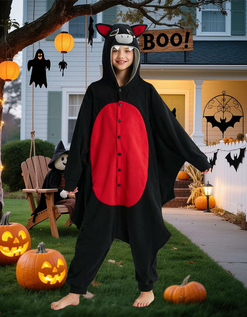 Load image into Gallery viewer, Unpifolov Kids Bat Cosplay Costume Jumpsuit Black Size S
