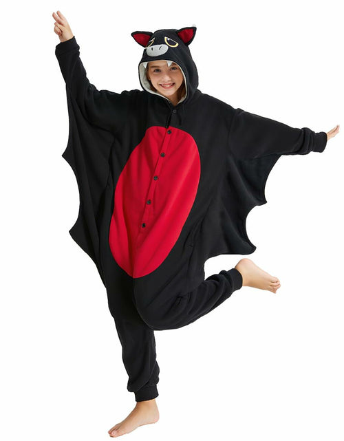 Load image into Gallery viewer, Unpifolov Kids Bat Cosplay Costume Jumpsuit Black Size S
