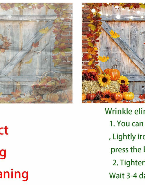 Load image into Gallery viewer, YYNXSY Rustic Christmas Barn Wood Door Backdrop Bronze 8x6FT
