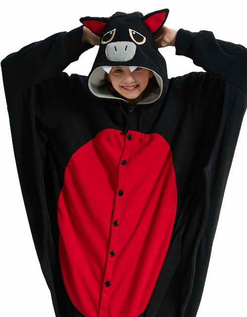 Load image into Gallery viewer, Unpifolov Kids Bat Cosplay Costume Jumpsuit Black Size S
