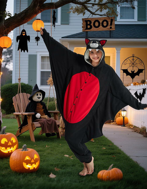 Load image into Gallery viewer, Unpifolov Kids Bat Cosplay Costume Jumpsuit Black Size S
