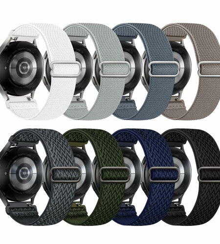 Chauard 8Pack Nylon Elastic Watch Bands for Samsung Galaxy Watch 20mm MultiColor