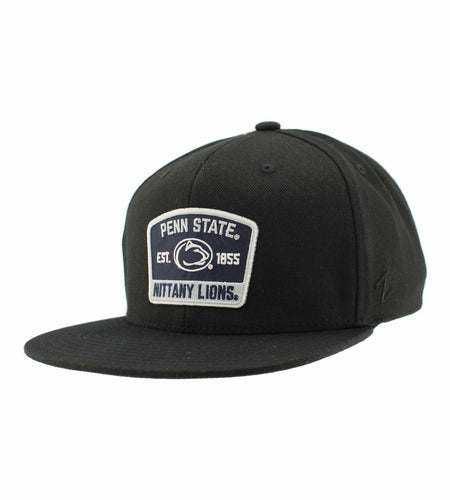 ZHATS Penn State Nittany Lions NCAA Snapback Hat Black Flat Snapback