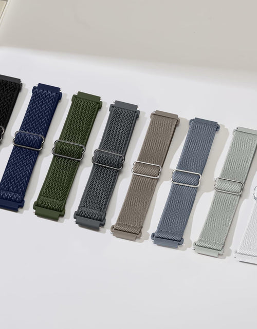 Load image into Gallery viewer, Chauard 8Pack Nylon Elastic Watch Bands for Samsung Galaxy Watch 20mm MultiColor

