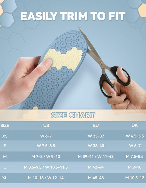 Load image into Gallery viewer, DynWalker Men Shoe Lifts Height Increasing Insoles Blue Size L
