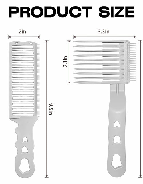 Load image into Gallery viewer, Generic 2Pack Blend Friend Professional Barber Hair Fade Comb White
