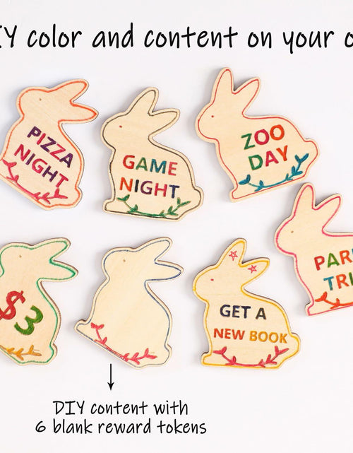 Load image into Gallery viewer, CypherX Halloween Wood Craft Tokens for Kids, 30 Pieces, DIY Activity &amp; Rewards

