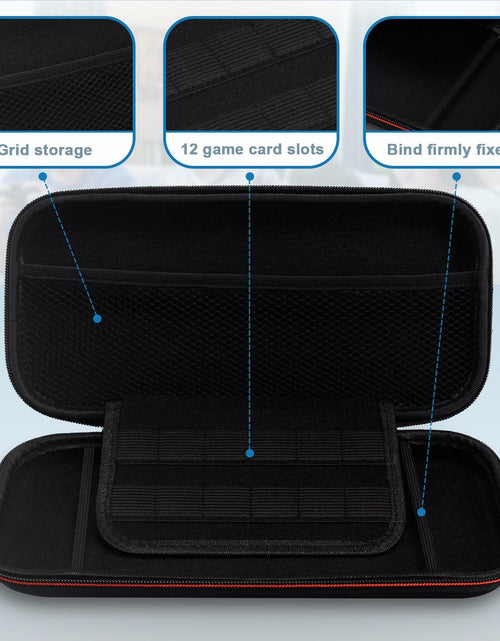 Load image into Gallery viewer, VGBUS Hard Carrying Case for Nintendo Switch 2 2025 Black Nylon Pockets
